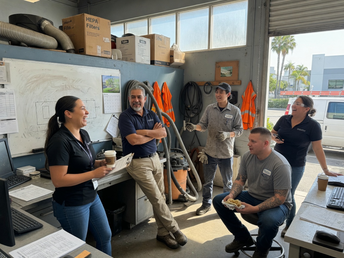 The BreezeClear Vent team at work in Irvine